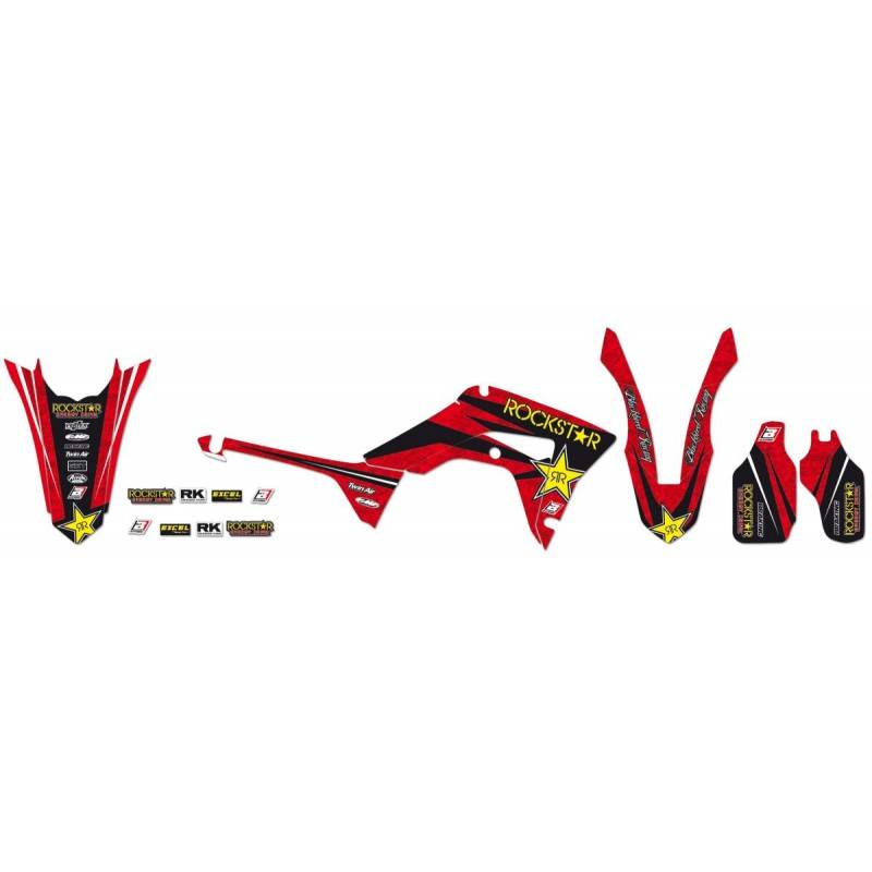 Kit De Adhesivos Honda CRF 450R 05 08 BLACKBIRD ROCKSTAR