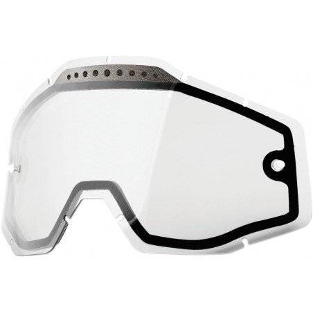 100% Recambio Pantalla Gafas 100% STRATA/ACCURI/RACECRAFT DUAL Ventilada Lentes